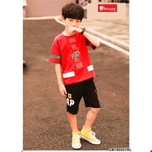 Bộ thun PAP phối quần túi hộp cực chất cho bé trai