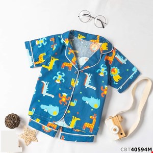 Bộ thun Pijama họa tiết hoạt hình cho bé trai