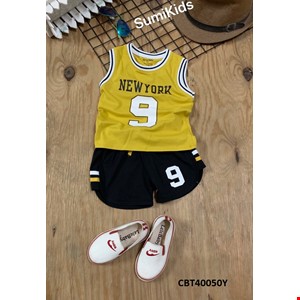 Bộ thun sát nách NewYork mát mẻ cho bé trai từ 2 tuổi-10 tuổi