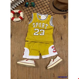 Bộ thun sát nách Sport 23 siêu ngầu cho bé trai từ 1-10 tuổi