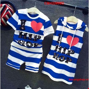 Cặp đôi hoàn hảo dành cho BÉ GÁI sọc ngang cá tính từ 1-8 Tuổi_CBH20898D