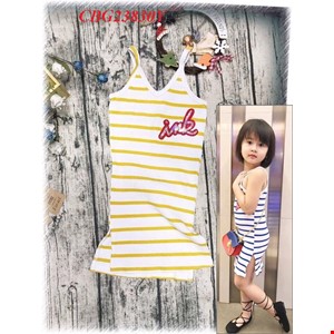 Đầm 2 dây xẻ tà INK cực yêu cho bé gái 1-8 tuổi _CBG23830Y