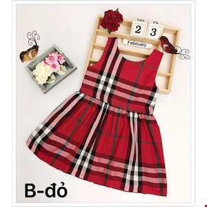 Đầm caro nhẹ nhàng cực yêu cho bé gái 1-8 tuổi