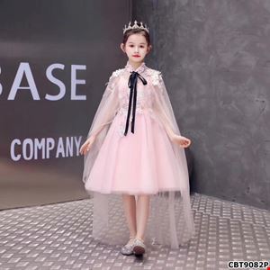 Đầm công chúa cao cấp phong cách HOÀNG GIA kèm choàng váy cho bé gái