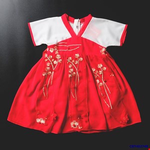 Đầm công chúa Hằng Nga MÀU ĐỎ cho bé gái từ 1-6 tuổi