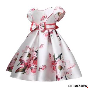 Đầm công chúa in hoa 3D xinh xắn cho bé gái CBT40718W | Bé Cưng Shop