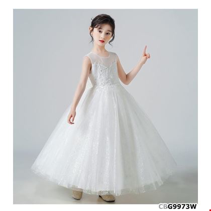 Đầm công chúa Ren Hoa phối tùng lưới cực xinh dành cho bé gái