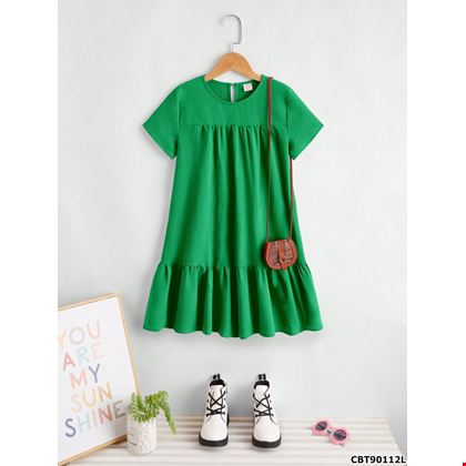 Đầm xếp ly điệu đà cho bé gái