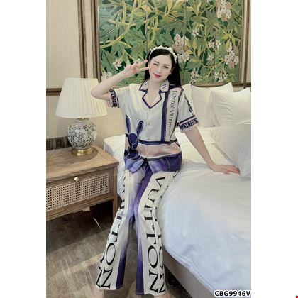 Pijama phối Họa Tiết tay ngắn quần dài cực xinh dành cho mẹ