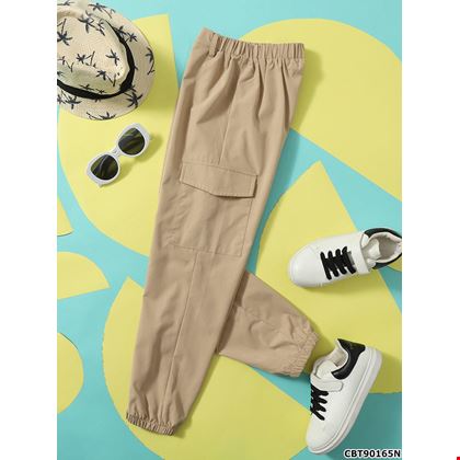 Quần jogger bé trai Casual Màu Trơn Thắt lưng co giãn cao cấp