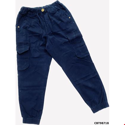 Quần kaki Jogger trơn phối túi hộp dành cho bé trai