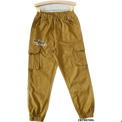 Quần kaki Jogger túi hộp Beige bé trai