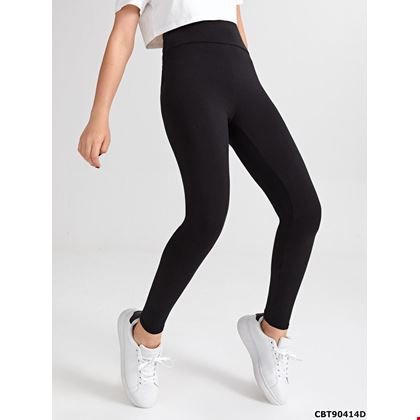 Quần Legging Bé Gái màu trơn mềm mịn co giãn