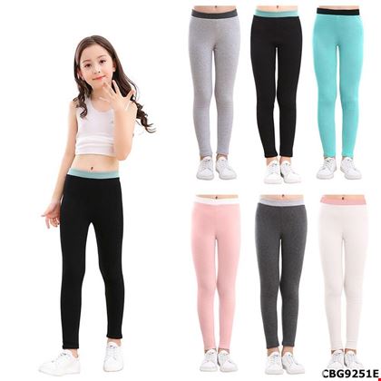 Quần legging trơn lưng thun cho bé gái