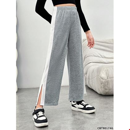 Quần thể thao ống loe xẻ tà thời trang cho bé gái cá tính