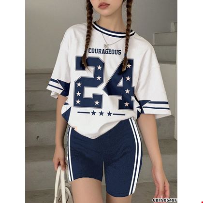Set 2 Món Áo Thun phong cách & Quần Short Năng Động Cho bé 11-15 tuổi