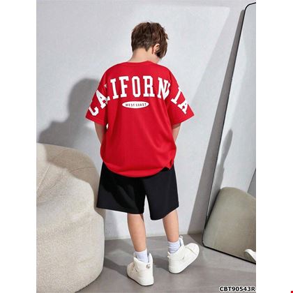 Set Bé Trai Áo Thun & Quần Short Thoải Mái, Thời Trang