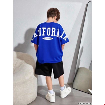 Set Bé Trai Áo Thun & Quần Short Thoải Mái, Thời Trang