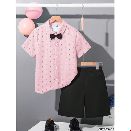 Set Bộ Bé Trai Polo Tay Ngắn & Quần Short Thun Thoáng Mát - Phong Cách Lịch Lãm