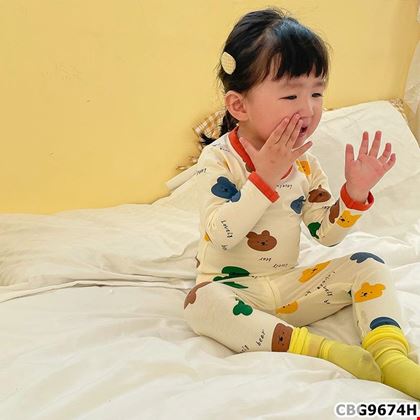 Sét đồ ngũ tay dài quần dài họa tiết dành cho bé