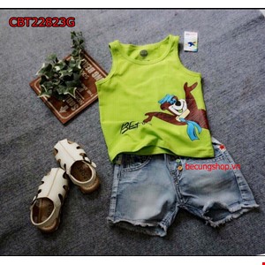 Set jean áo sát nách dễ thương cho bé yêu 1-8 tuổi