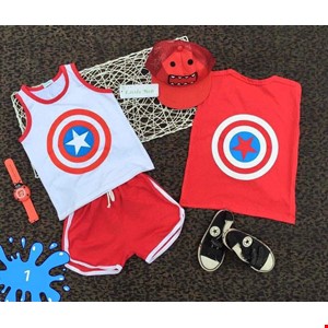 (SIZE ĐẠI)Set siêu nhân kèm nón và khăn choàng cho bé yêu 9-14 tuổi