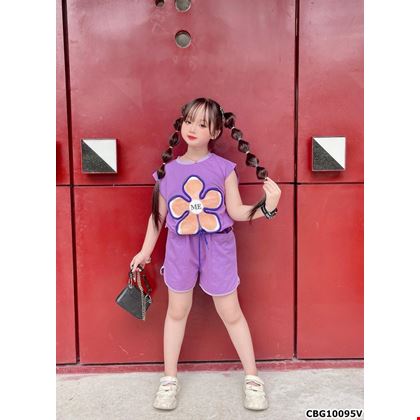 Set thun đùi phối họa tiết Hoa 3D cực xinh dành cho bé gái