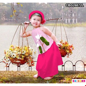 Set yếm đào cực iu màu hồng phấn