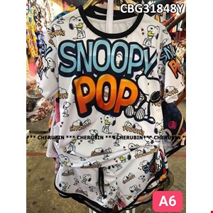 (SIZE CHO MẸ ) Bộ thun Thái in 3D hình Cartoon MẪU A6