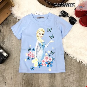 (SIZE ĐẠI )Áo thun Esla cho bé từ 9-15 tuổi màu xanh