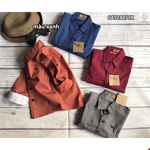 Sơmi sọc nhập An Phước từ 2-9 tuổi màu XANH