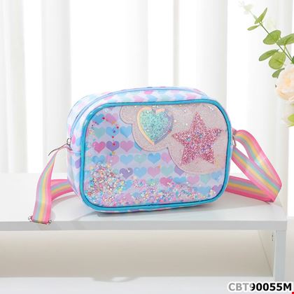 Túi đeo chéo xinh xắn cho mẹ và bé phối màu và họa tiết xinh lung linh