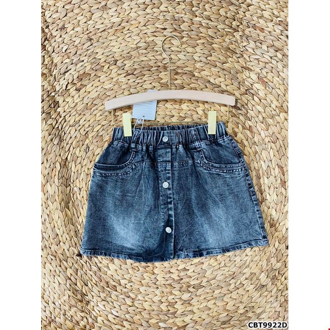 Chân váy jean bò ngắn ôm rách nhẹ TiQi Jeans V1-265 - MixASale