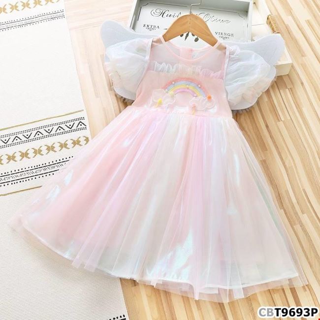 Kỳ lân Cầu vồng Váy công chúa Cô gái Lưới Đầm Lễ hội Buổi tiệc Trẻ em Trang  phục | SHEIN