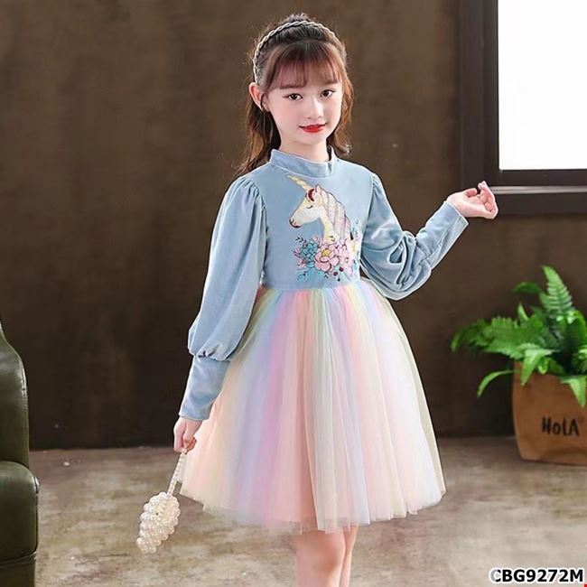 Sét váy thu đông cho bé gái điệu đà | Shopee Việt Nam