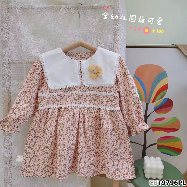 Đầm hoa nhí babydoll cột lưng siêu cute ( Bảo Trân Tít) giá sỉ, giá bán  buôn - Thị Trường Sỉ