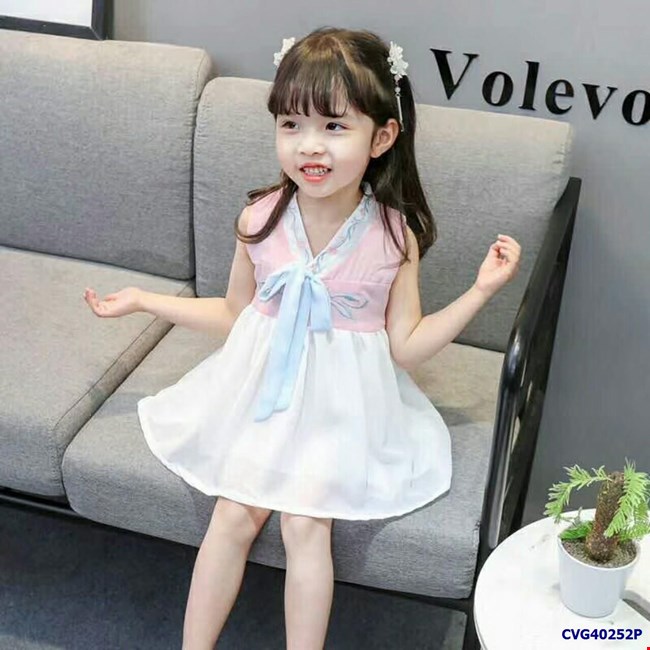 Đầm thắt nơ kiểu Hằng Nga cho bé gái từ 1-4 tuổi CVG40252P | Bé ...