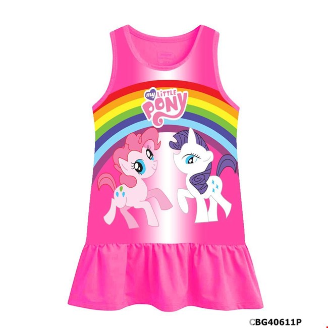 Đầm thun hoạt hình ngựa pony xinh xắn cho bé gái CBG40611P | Bé ...