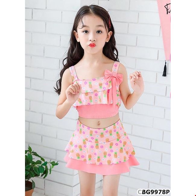 Đồ bơi nữ bikini 2 mảnh cổ yếm kín đáo 4 dây phối quần chân váy 2 tầng đủ  màu đi biển đẹp Áo Tắm SG - Bikini | ThờiTrangNữ.vn