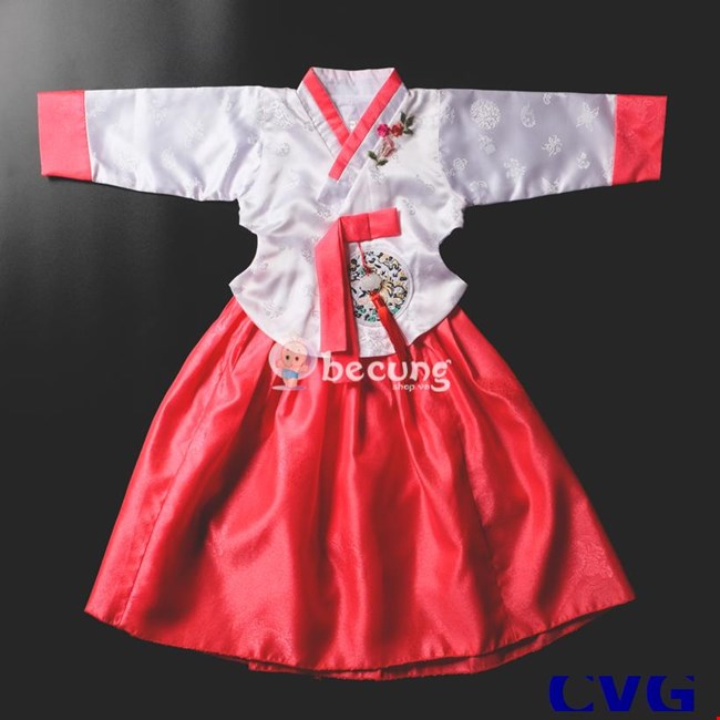 Đầm Hanbok truyền thống phong cách Hoàng gia cho bé gái từ 2-6 ...