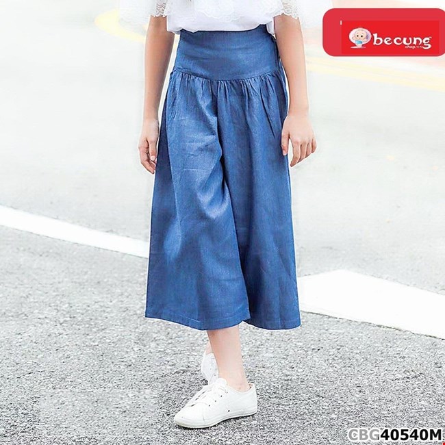 Quần ống rộng giả váy nữ thiết kế lưng cao, dáng váy dài qua gối chất liệu  đũi linen siêu nhẹ siêu mát | Shopee Việt Nam