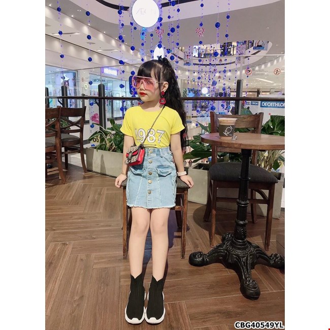 Set áo váy bò bé gái, Váy yếm denim chất mềm đẹp đáng yêu đủ size từ 2-8  tuổi phong cách Hàn Quốc SETVB | Shopee Việt Nam