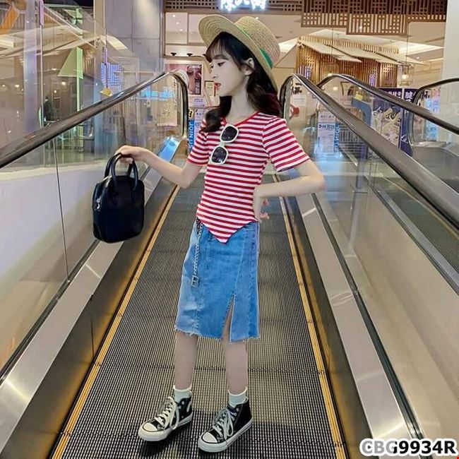 Sét áo thun kèm chân váy xòe CAMA STORE bbr | Shopee Việt Nam