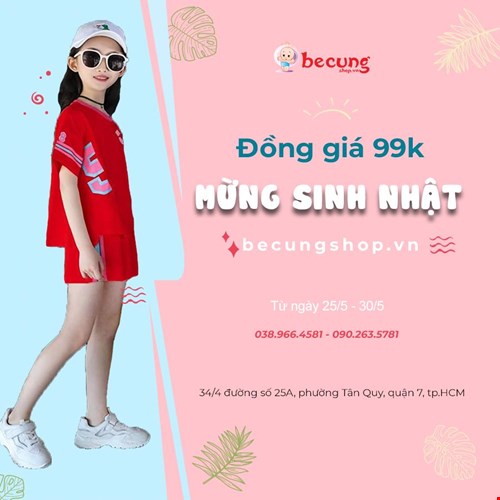 Hợp tác kinh doanh phân phối thời trang trẻ em